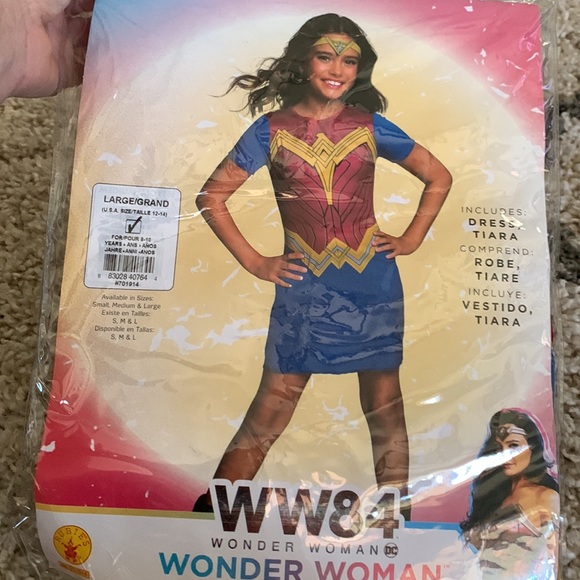 Rubie's WW84 Wonder Woman Costume Child Size L dress and tiara - Picture 5 of 6